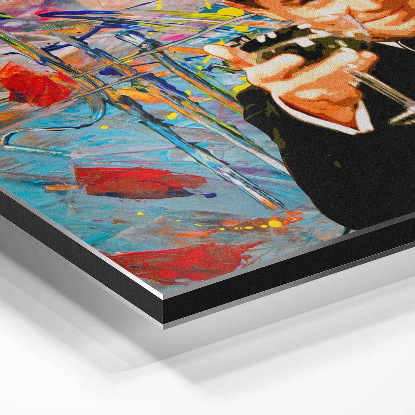 dibond schilderij materiaal mockup