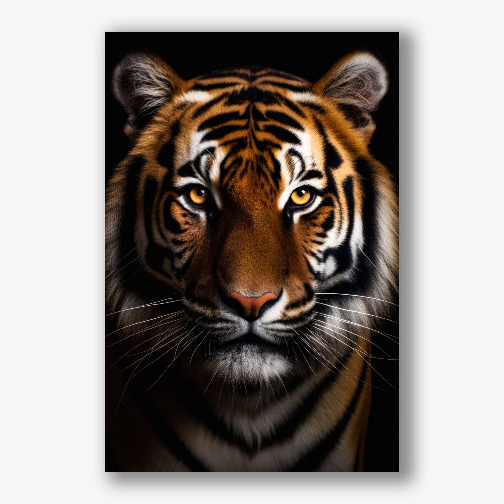 Canvas schilderij van een tijger als indrukwekkende muurdecoratie interieur